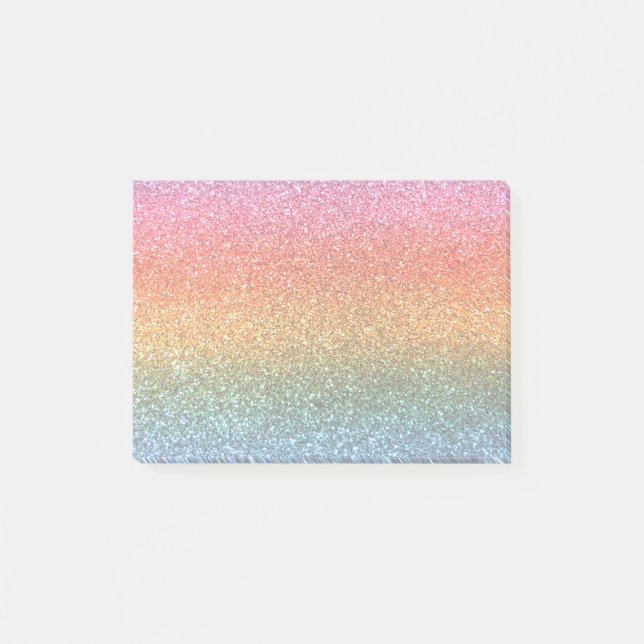 Post-it® parties scintillant arc-en-ciel (Devant)