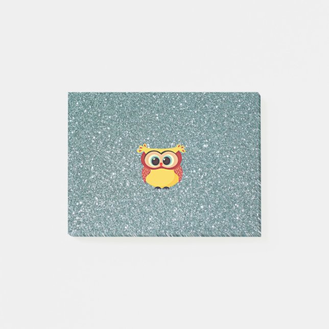 Post-it® Parties scintillant avec Hibou (Devant)