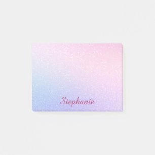 Post-it® Parties scintillant bleu rose pastel lisse
