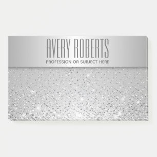 Post-it® Parties scintillant d'argent de luxe élégant