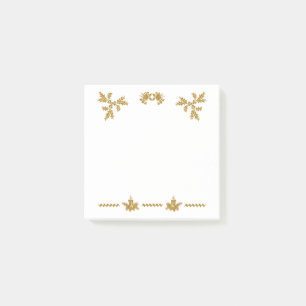 Post-it® Parties scintillant d'or Joyeux Noël, Père Noël