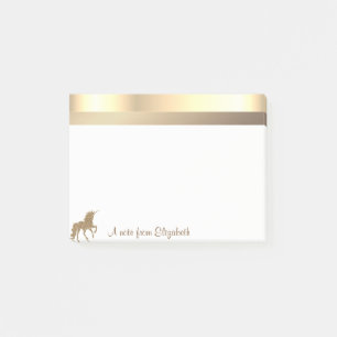 Post-it® Parties scintillant d'or moderne Unicorne - Person