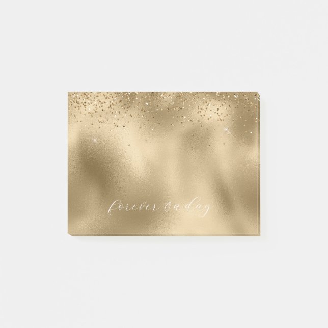 Post-it® Parties scintillant Gold Glam (Devant)