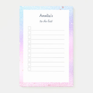 Post-it® Parties scintillant Holographique Pastel Étoiles