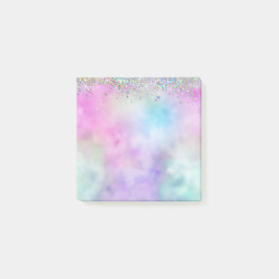 Post-it® Parties scintillant holographique Rainbow Pastels
