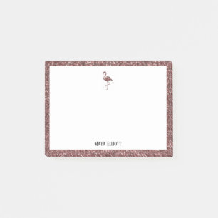 Post-it® Parties scintillant or blanc et Rose Flamant rose,