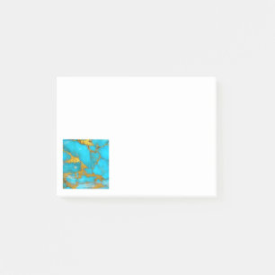 Post-it® Parties scintillant OR en marbre turquoise - AJOUT