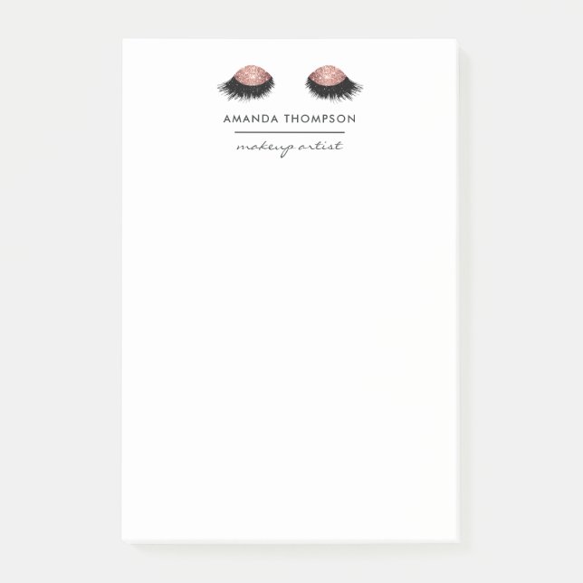 Post-it® Parties scintillant or rose (Devant)