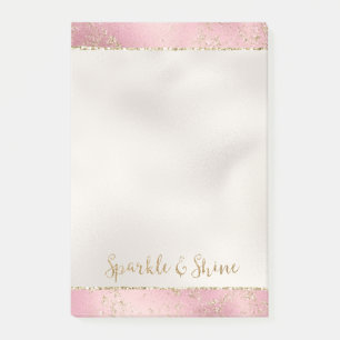 Post-it® Parties scintillant or rose Glitz étincelle