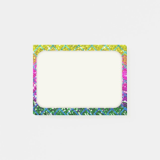 Post-it® Parties scintillant pourpre Snakeskin (Devant)