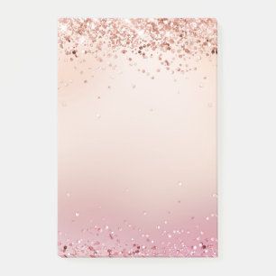 Post-it® parties scintillant rose dorée rose