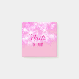 Post-it® Parties scintillant rose girly pastel ongles ajout