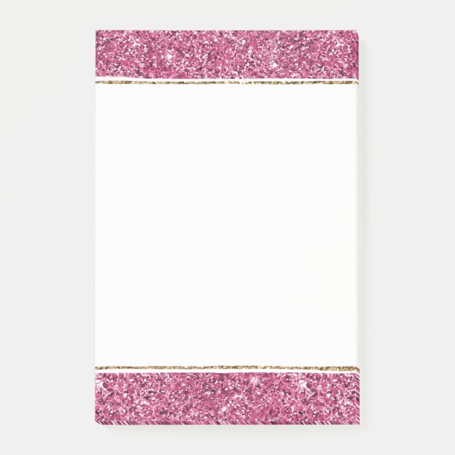 Post-it® Parties scintillant rose Glitz (Devant)