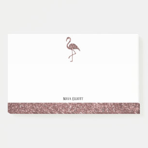 Post-it® Parties scintillant rose Gold Faux et Flamant rose