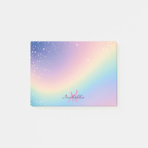 Post-it® Parties scintillant Unicorne arc-en-ciel