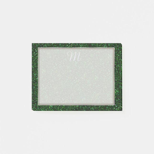 Post-it® Parties scintillant vert émeraude foncé (Devant)