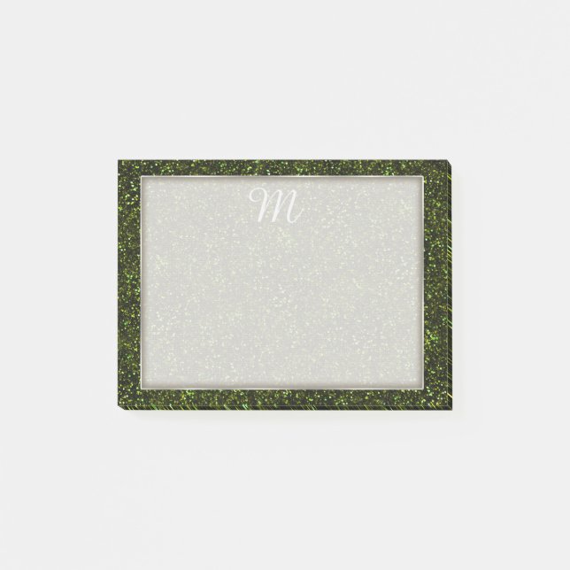 Post-it® Parties scintillant vert pomme foncée (Devant)