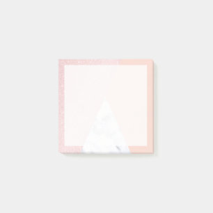 Post-it® Parties scintillantes roses girly élégantes d'or