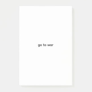 Post-it® partir en guerre le poster
