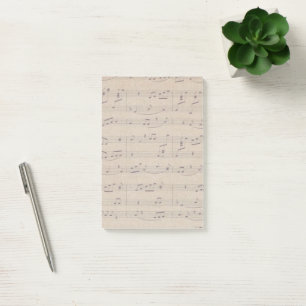 Post-it® Partition vintage musicien musicien