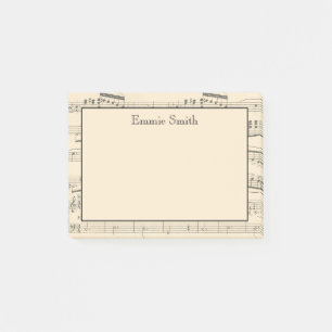 Post-it® Partitions de musique anciennes personnalisées