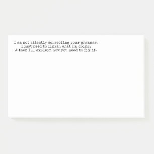 Post-it® Pas De Correction Silencieuse De Votre Grammaire (