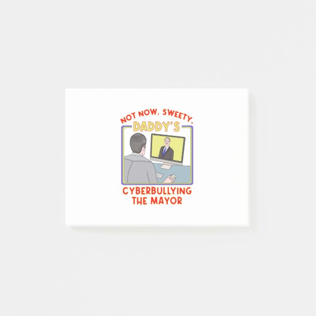 Post-it® Pas Maintenant, Sweety. La cyberintimidation du ma (Devant)
