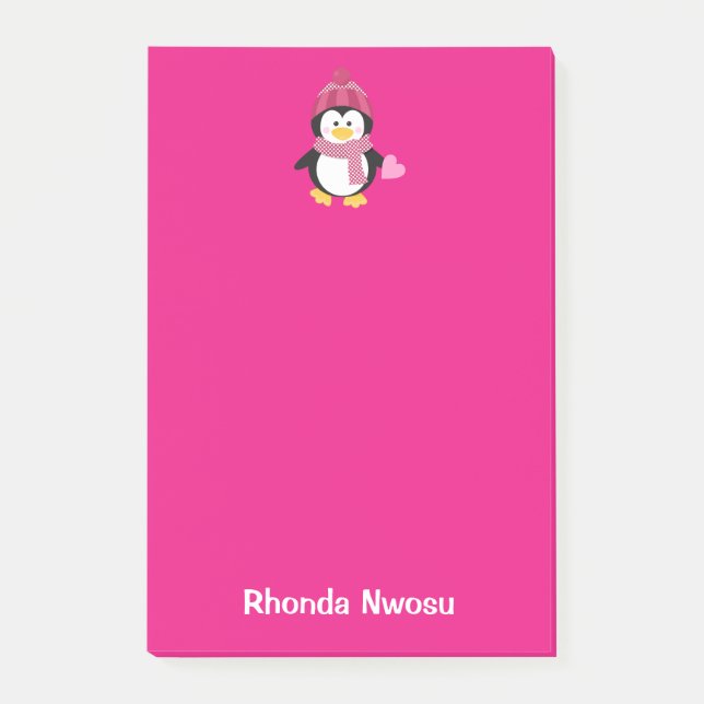 Post-it® Passez rose Panda Valentine (Devant)