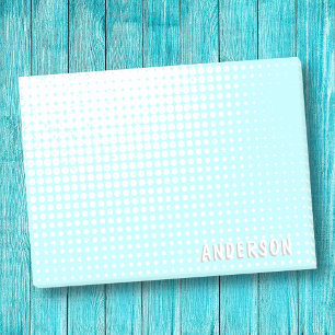 Post-it® Pastel bébé bleu demi-teinte dégradé nom personnal