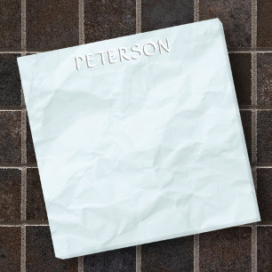 Post-it® Pastel bébé bleu effilé papier déchiré nom personn