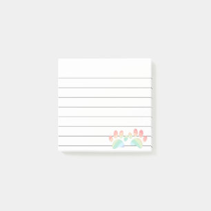 Post-it® Pastel Color Rainbow Chien Empreintes de pattes Li