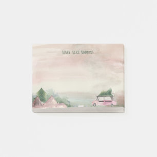 Post-it® Pastel doux scène de Noël Obtenir un arbre