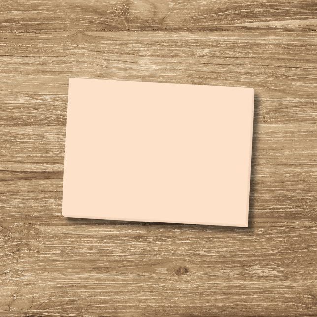 Post-it® Pastel Peach Couleur Uni | Classique | Élégant (Créateur téléchargé)