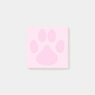 Post-it® Pastel Pink Cute Animal Pawprint 3x3