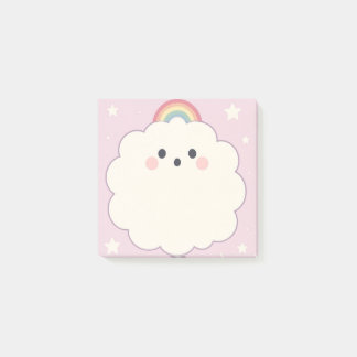 Post-it® Pastel Rainbow Stick Notes avec nuages Publier