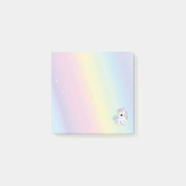 Post-it® Pastel Rainbow Sticky Notes (Devant)