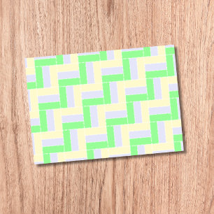 Post-it® Pastel Rectangles Lignes en pointillé blanc Motif