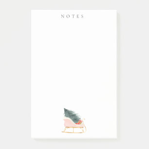 Post-it® Pastel Rose Noël Sleigh Holiday