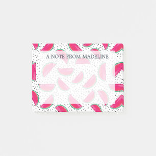 Post-it® Pastèque au néon sur le motif de graines