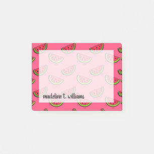 Post-it® Pastèque d'été sur le motif rose