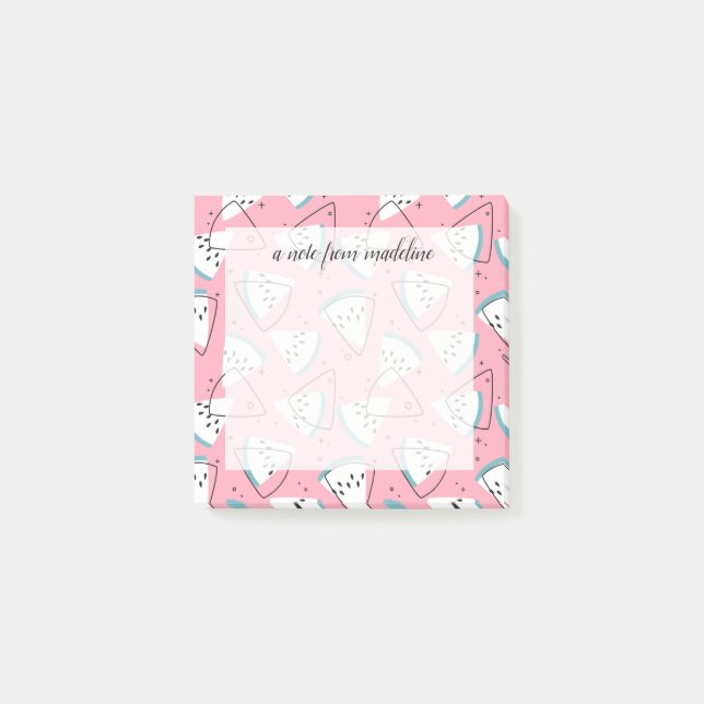 Post-it® Pastèques colorées d'aquarelle (Devant)