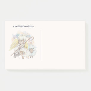 Post-it® Pasteur de Noël Ange avec agneaux