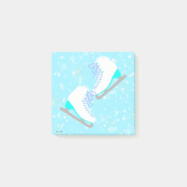 Post-it® Patinage sur glace Patinage Motif Coute bleue Pati (Devant)
