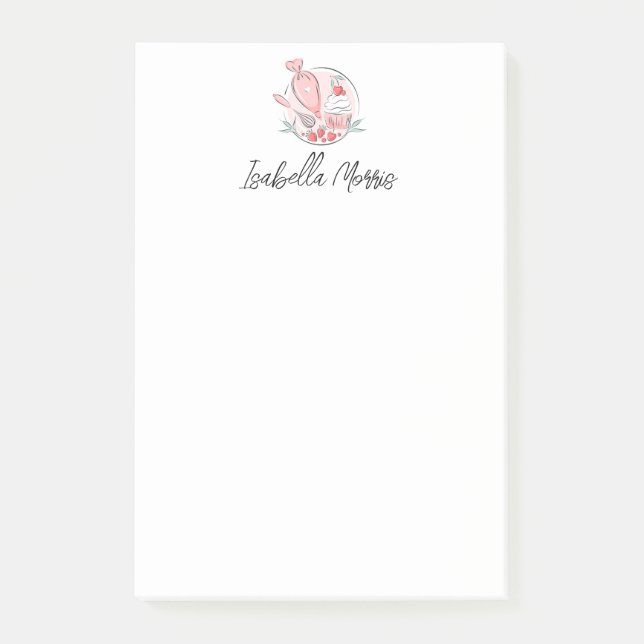 Post-it® Pâtisserie à pâte jolie personnalisée (Devant)