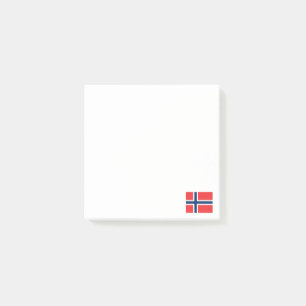 Post-it® Patriotique norvégien de drapeau de la Norvège