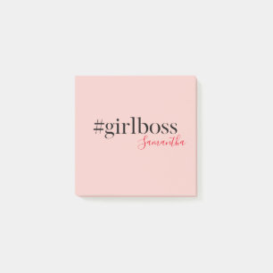 Post-it® Patron et nom de fille rose moderne best Girly G
