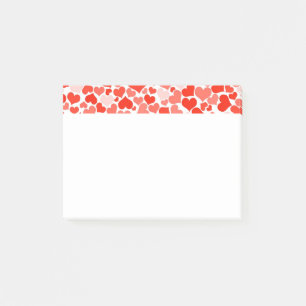 Post-it® Patters de Red Love Heart
