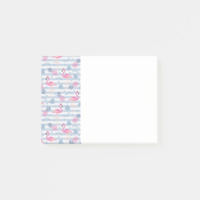 Post-it® Patters de Whimsical Flamingo et Pineapple (Devant)