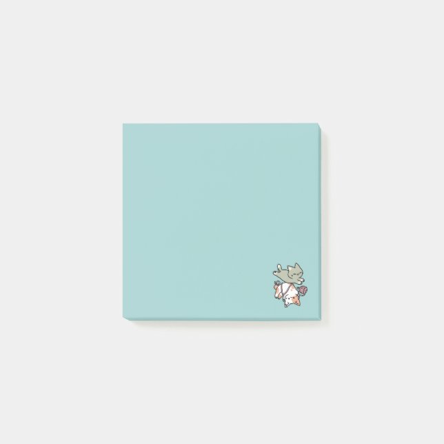 Post-it® Pattes et jeux – Illustration de chat adorable (Devant)
