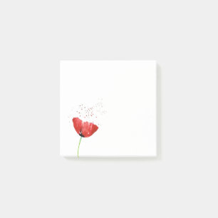 Post-it® Pavot rouge d'aquarelle